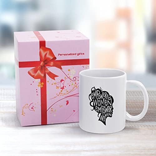 Феминистички Овластен Печатење Кригла Кафе Тамблер Керамички Чај Чаша Смешни Подарок За Канцеларија Дома Жени Мажи 11 Мл