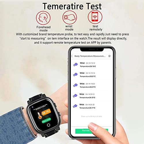 Ele Eleoption 4G Smart GPS часовник, мобилен телефон часовник за Android/iOS, часовник на зглобот со крвен притисок на отчукувањата
