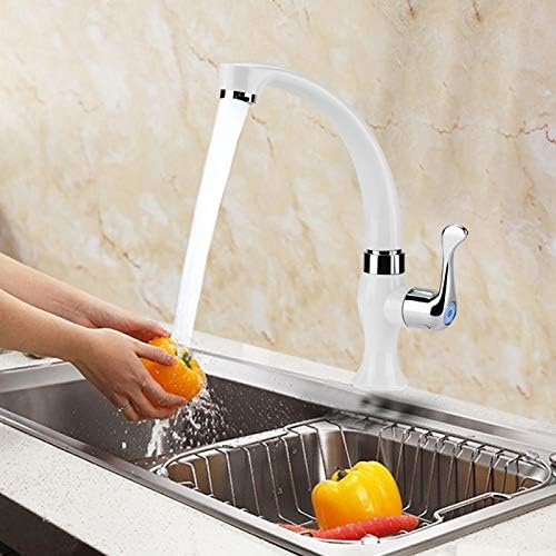 ABS пластична единечна ладна тапа вода од чешма од чешма кујна мијалник за модерни додатоци за мијалник за кујнски бања G1/2 хромирана површина
