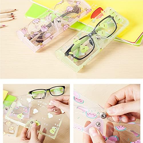 Овошна шема на овошје 1pc Транспарентна мека пластична очила за очила за заштита на шминка за шминка за држачи за молив за молив