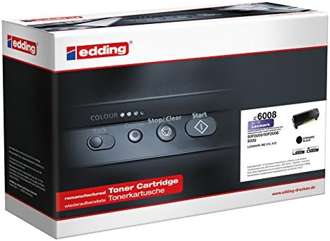 Edding Toner 2 X 6008 го заменува Lexmark 50 ° F2U00 - Црна - 20000 страници