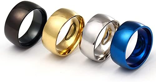 Сини прстени на Колесо 8мм за мажи и жени Персонализиран прстен Прилагодете го прстенот врежан прстен-75872