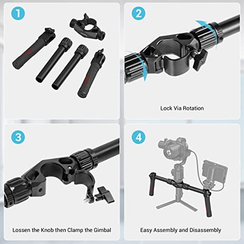 Малриг Ронин С двојна рачка за рачни рачки за DJI Ronin S и Ronin SC рачен Gimbal - BSS2250