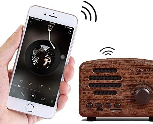 Bluetooth звучник безжичен мини звучник Ретро преносен звучник за iPhone Android уреди и таблет