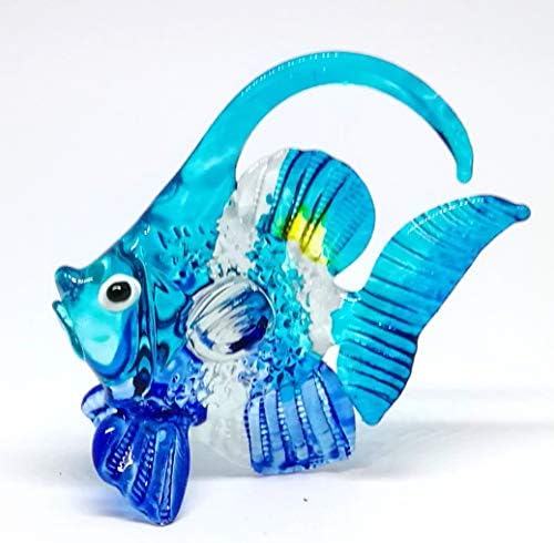 Зоокрафт разнесена стаклена риба фигура Тропски хендикепски минијатури за аквариум декор