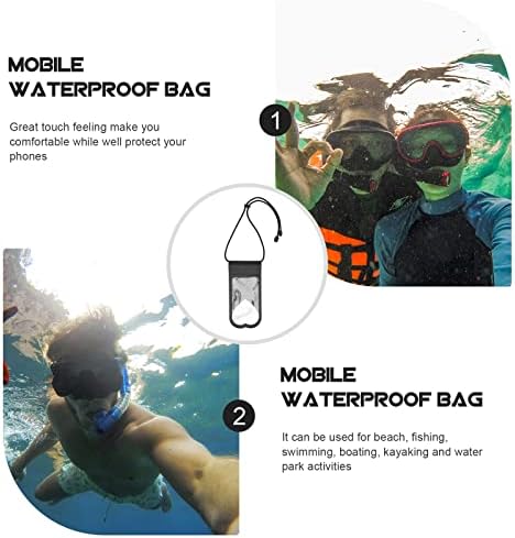 INOOMP Транспарентен TPU Торбичка Осетлив На Допир Мобилен Телефон Торба За Нуркање Пливање Топла Изворска Вода Спортови