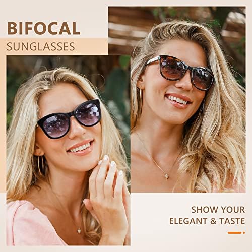 Лесно читање Бифокално читање очила за сонце за жени ， модни читатели на сонце UV400 заштита