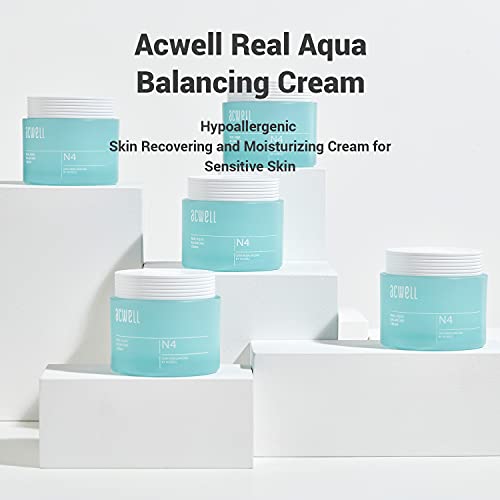 Acwell Real Aqua Balancing Cream 1.69 fl.oz. - Навлажнувајќи крем за балансирање на pH вредност, смирувачки проблеми со кожата