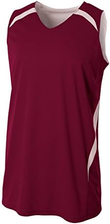 А4 спортска облека со 2-бои реверзибилна кошаркарска униформа во дрес на тенк