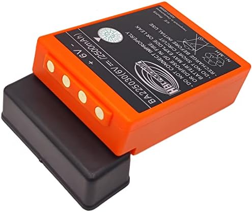 BATTEMALL 4PCS BA225030 6V 2500mah Ni-Mh Батерија ЗА HBC Пумпа Камион Далечински Управувач Кран FUB 05AA Батерија