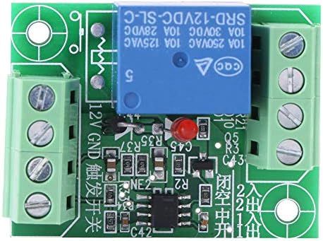 Реле модул, Fydun DC 12V единечен канал бистабилно коло за контрола на прекинувачот за активирање на модулот за контрола на реле со изолација