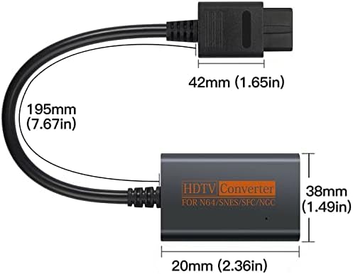 USONLINE911 1080P HDMI ADAPTER CONVERTER HD-CABLE за N64/SNES/NGC/SFC режими на приказ