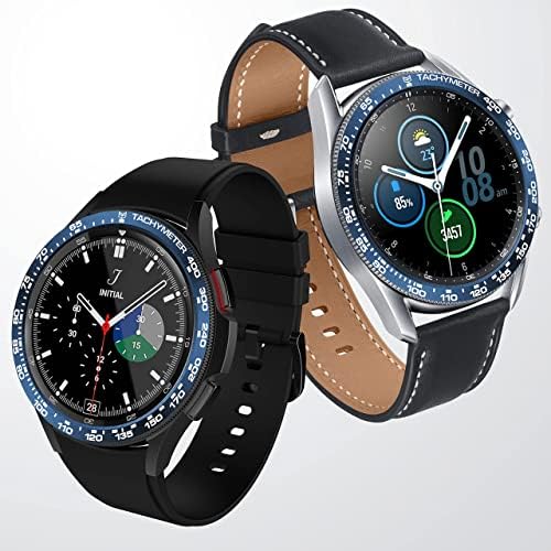 Компатибилен галаксиски часовник Baihui Bezel Compational Galaxy Watch 3 45 mm, алуминиумски метални метални лепило за лепило за лепило