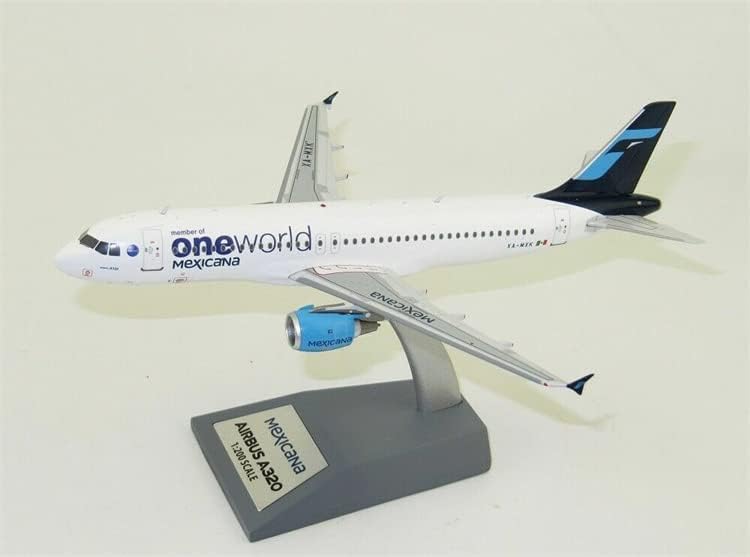 Inflate 200 OneWorld Mexicana Airbus A320-214 XA-MXK со Stand Limited Edition 1/200 Diecast Aircraft Pre-Build Model