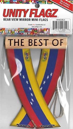 Венецуела Венецуела јужноамериканска ретровизор Мини банер виси знамиња за единството на автомобилот Flagz ™