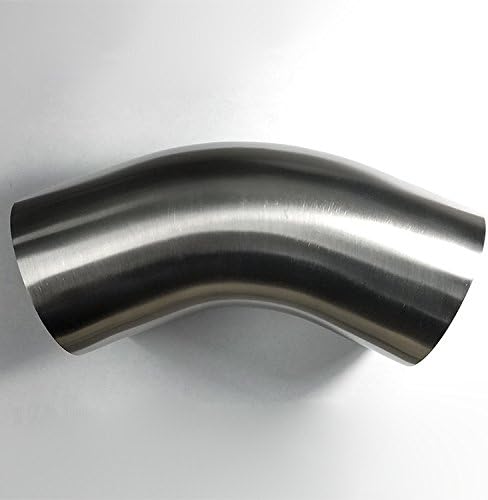 2,5 не'рѓосувачки 45 ° Mandrel Bend Elbow - 1,5d/3,75 CLR лабав радиус - 16GA/.065 wallид - 2 нозе - SS304 - Издувна изработка
