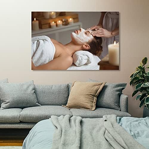 Постери за убавина за салони за убавина Тело на целото тело масажа спа -постер платно постери и отпечатоци од wallидни уметности за дневна