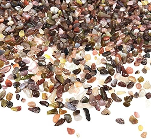 Suweile JJST 50g 3-5 mm природен извор на сол агат чакал минерален камен кристал за подобрување на природни камења и минерали 0308