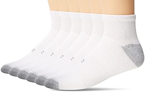 Шампион Менс двојно сува перформанси четвртина чорапи, 6 пакувања
