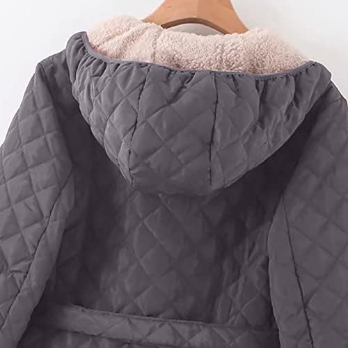 Prdecexlu Елегантна долга коктел есенска јакна за жени со долг ракав плетен пуфер јакна памук удобност удобност цврста