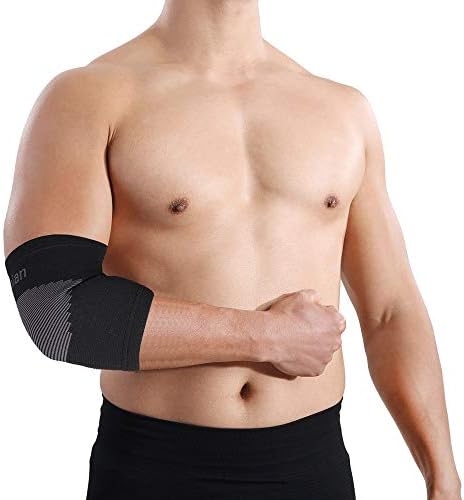 Houkai 1 пар еластична спортска спортска кошаркарска рака ракав, доказ за саќе, подлога за поддршка на лактот