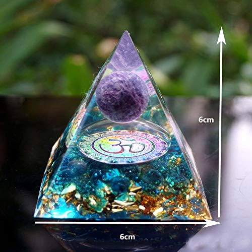 Синимилк кристална сфера оргон пирамида бакарна емф заштита генератор на енергија оргонит