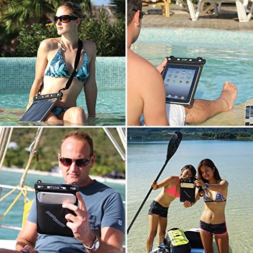 Водоотпорен водоотпорен iPad Case, црна