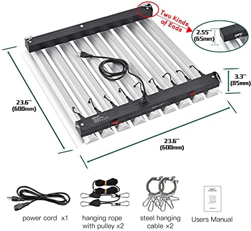 Szhlux 4000W LED LED Grow Light 4 × 4ft Coverage Diual Switch Целосен спектар Расте ламба за растенија во затворен простор, светлина на растителна светлина 864 LED диоди за хидропоничен зеленчу