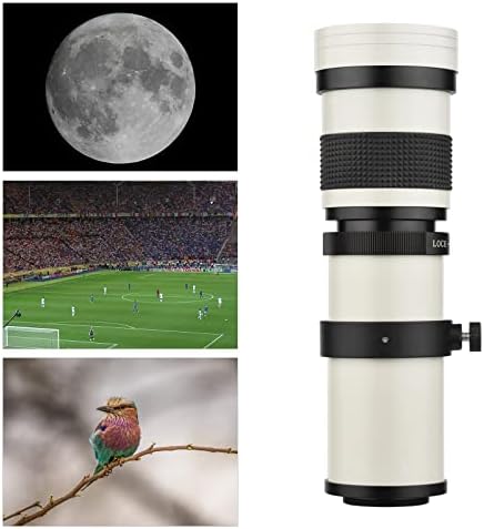 Xixian Camera MF Super Tephoto Zoom Lens f/8.3-16 420-800mm T2 монтирање со адаптерски прстен на АФ-МОНТ Универзална 1/4 замена на низата за