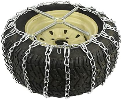 Продавницата РОП | 2 Пар за ланец на гуми за врски за Торо 18х8.5x8 пред и 24х10.5х12 трактор за задна гума