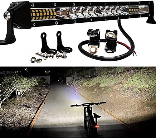 Oz-USA 10 E Bike LED светлосни предни светла со прстиња на лентата за велосипеди, компатибилни со Shimano E5000, E7000, E6100, E6110 EP8