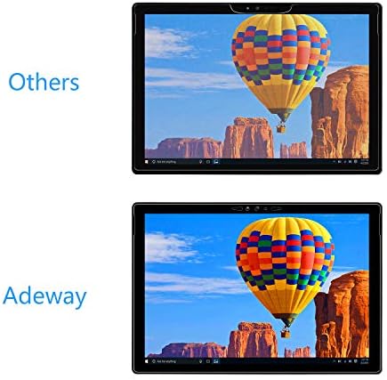 Adeway Surface Book 3 Заштитник на екранот ， 9ч со калено стакло, анти-гребење, лесен заштитник на екранот за инсталација за Microsoft