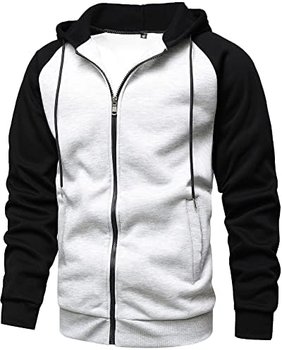 Новости на новитет на машката боја на Gxamoy Pullover Fleece Hoodie Casual Hooded Sweatshirts целосна поштенска јакна со џеб