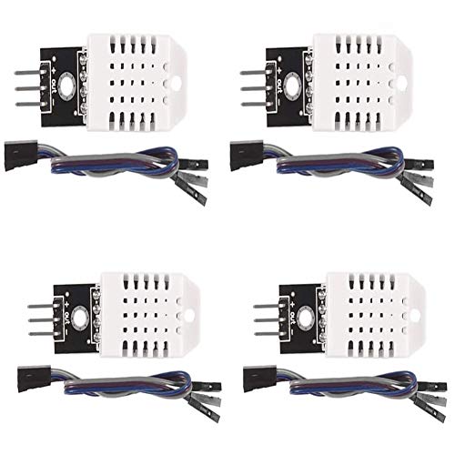 AOICRIE 4PCS DHT22 AM2302 Модул за сензор за дигитална температура на влажност со кабел Заменете го SHT11 SHT15