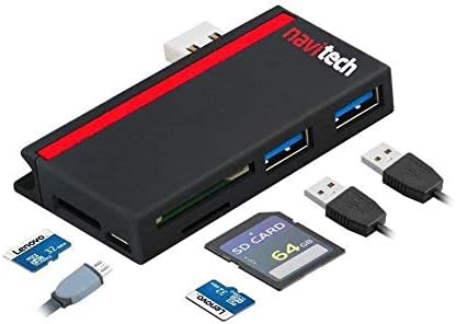 Навитех 2 во 1 ЛАПТОП/Таблет USB 3.0/2.0 Hub Адаптер/Микро USB Влез со Читач НА Sd/Micro SD Картички Компатибилен Со Asus VivoBook Flip 14