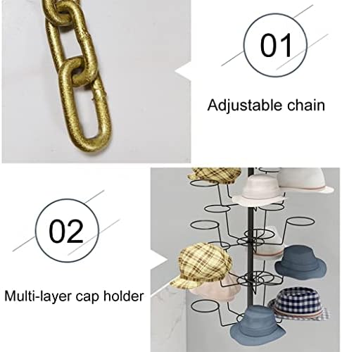 Fifor 6 Tier Hat Rack Stand 30 Hooks Pig Display Rack Metal Freestanding Customizable Treeture Display Hat Stand Commercial Голем капаче