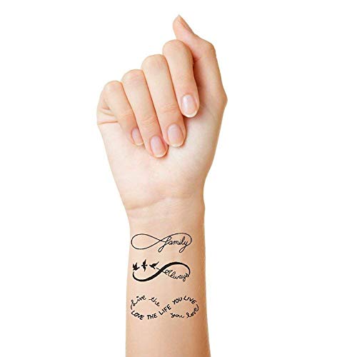 Водоотпорна привремена налепница за тетоважа црна тетоважа црна верува и тетоважи на глуждот на птици