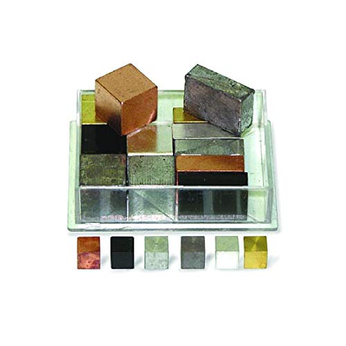Густински блокови сет од 18 - вклучува бакар, железо, алуминиум, цинк и месинг | За употреба со густина, специфични активности за