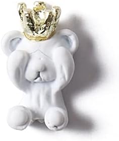 10 парчиња цртан филм бонбони Боја лак мечка шарм симпатична круна мечка накит метал замрзнати DIY нокти шарми додатоци за маникир - додатоци