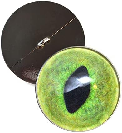 Дизајни со брада на Меган, бледо зелена мачка копче за очи шиење на 10 мм - 30мм шанкови со јамки полнети животински плиши капчиња амигуруми