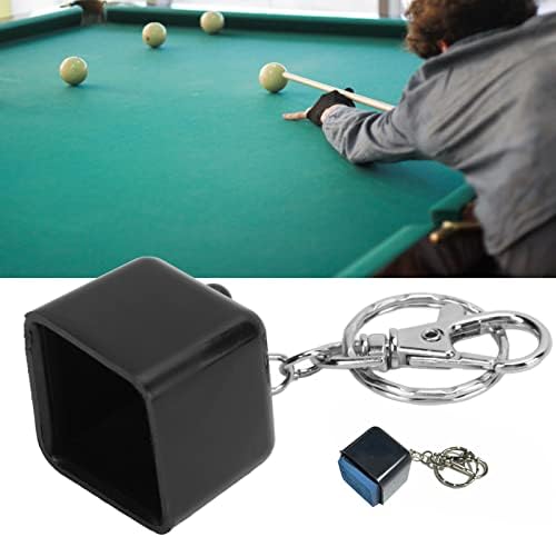 Кутија за креда на креда Евтскан Снукер - Преносна кутија за држачи на креда за билијард, торба за креда за џеб базен со клучен прстен, за