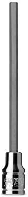 Капри Алатки 3-0605 Долги 4 мм Хексадецимален Битен Штекер, 1/4-Инчен Погон, Метрички