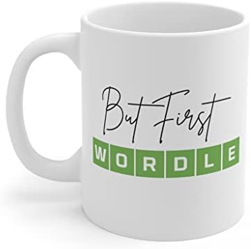 MoltDesigns Но Прво Wordle Кафе Кригла-Wordle Подарок За Вашиот Омилен Вентилатор Кафе Кригла - Wordle Мем Кригла 11oz