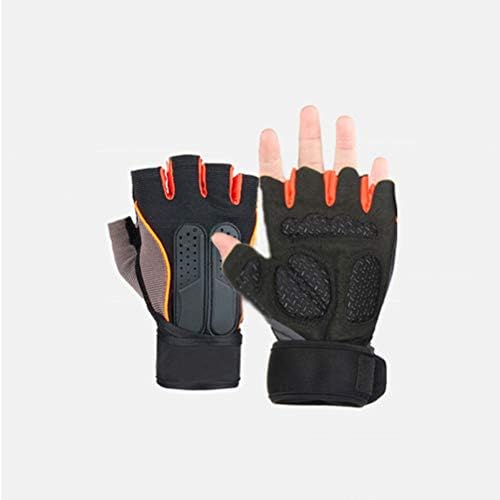Абаодам 1 пар тренинг на отворено тренирање половина прсти нараквици на ракави на ракави на палми нараквици спортска опрема Заштита за заштита на тегови за притиск