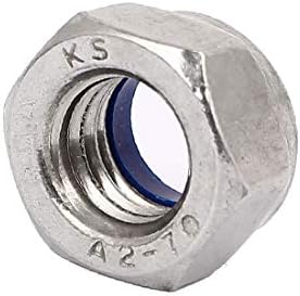 X-Gree M8 X 1,25mm 304 не'рѓосувачки челик најлон вметнете хексадецимален заклучување на орев 30 парчиња (M8 x 1,25 mm 304 Inserción de nylon