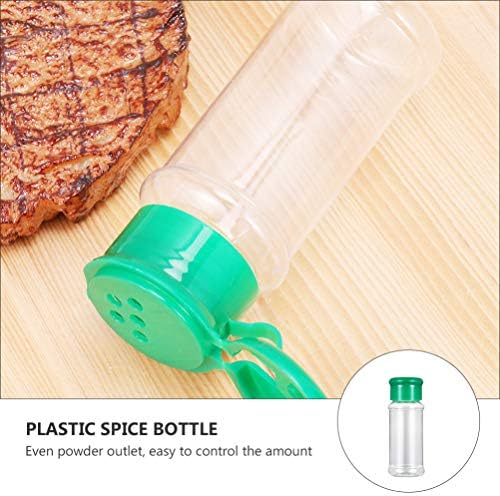 Пластични шишиња со шише со пластични пипери со шишиња со пластични тегли: 20 парчиња за еднократна употреба, чисти контејнери