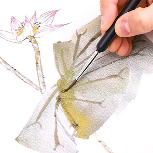 Минијатурни четки за боја на Trexd Поставете професионална најлонска кука линија за пенкало за пласман за цртање за акрилно акварел
