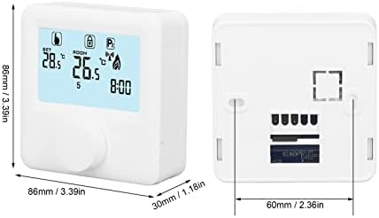 Термостат, мала големина 30‑230VDC контролер на температурата LCD дисплеј за дома