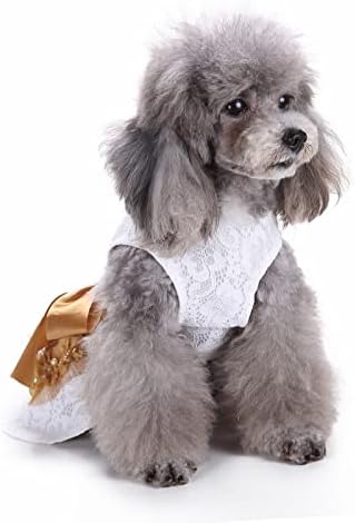 Vefsu Симпатично милениче Вит здолниште Дише летно кошула без ракави, удобна кучиња кошула за дишење кучиња играчка пудлица од пудлица лето