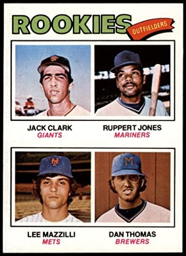 1977 Топпс 488 дебитант на дебитанти Jackек Кларк/Руперт onesонс/Ли Мазили/Дан Томас гиганти/Маринерс/Метс/Пивара NM/MT Giants/Mariners/Mets/Brewers